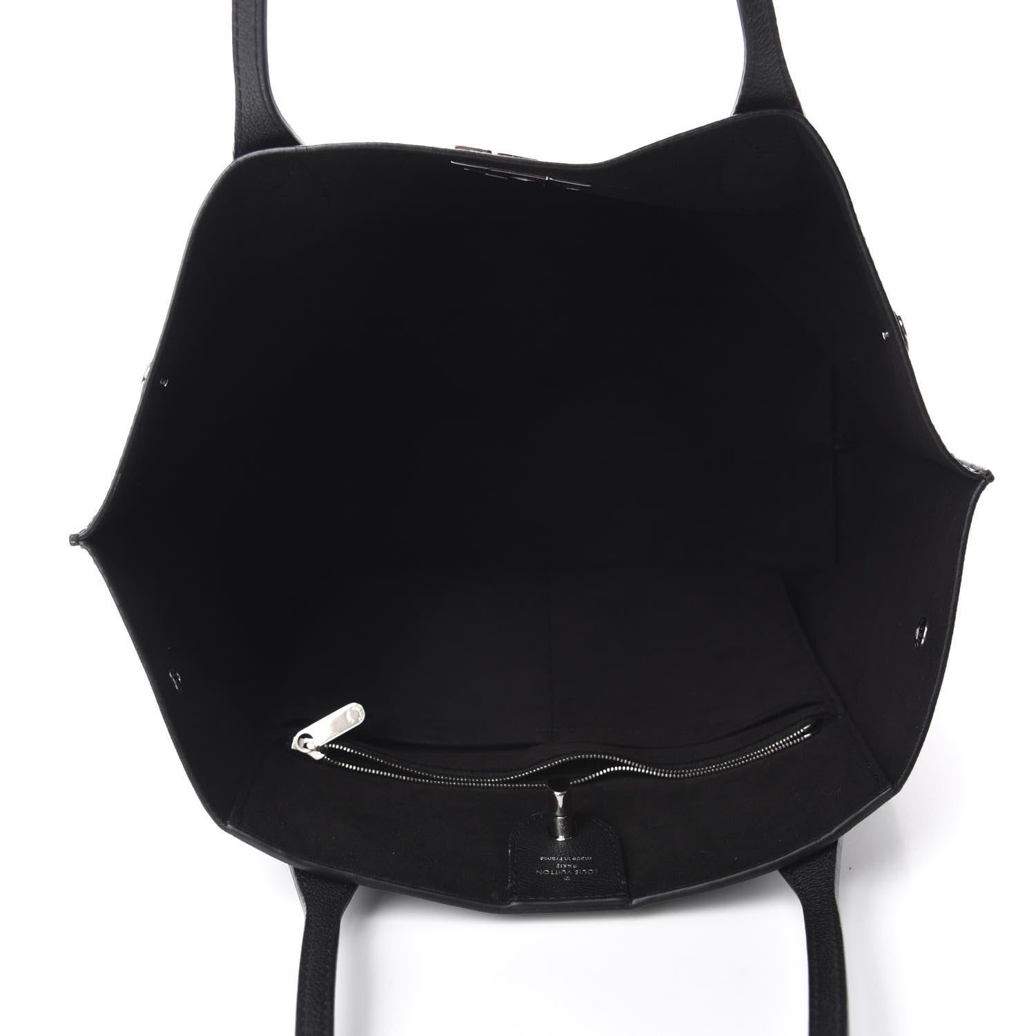 Louis Vuitton Calfskin Lockme Go Tote Black 5 of 11