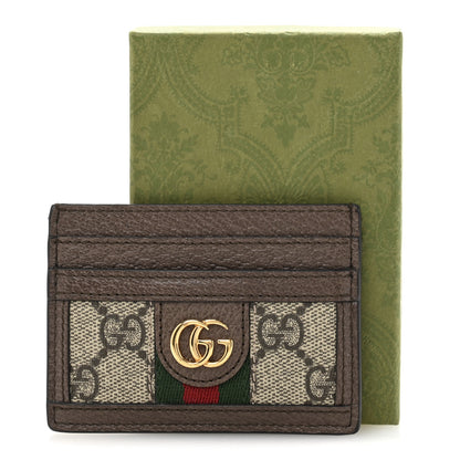 Gucci GG Supreme Monogram Ophidia Card Holder Brown 9 of 9