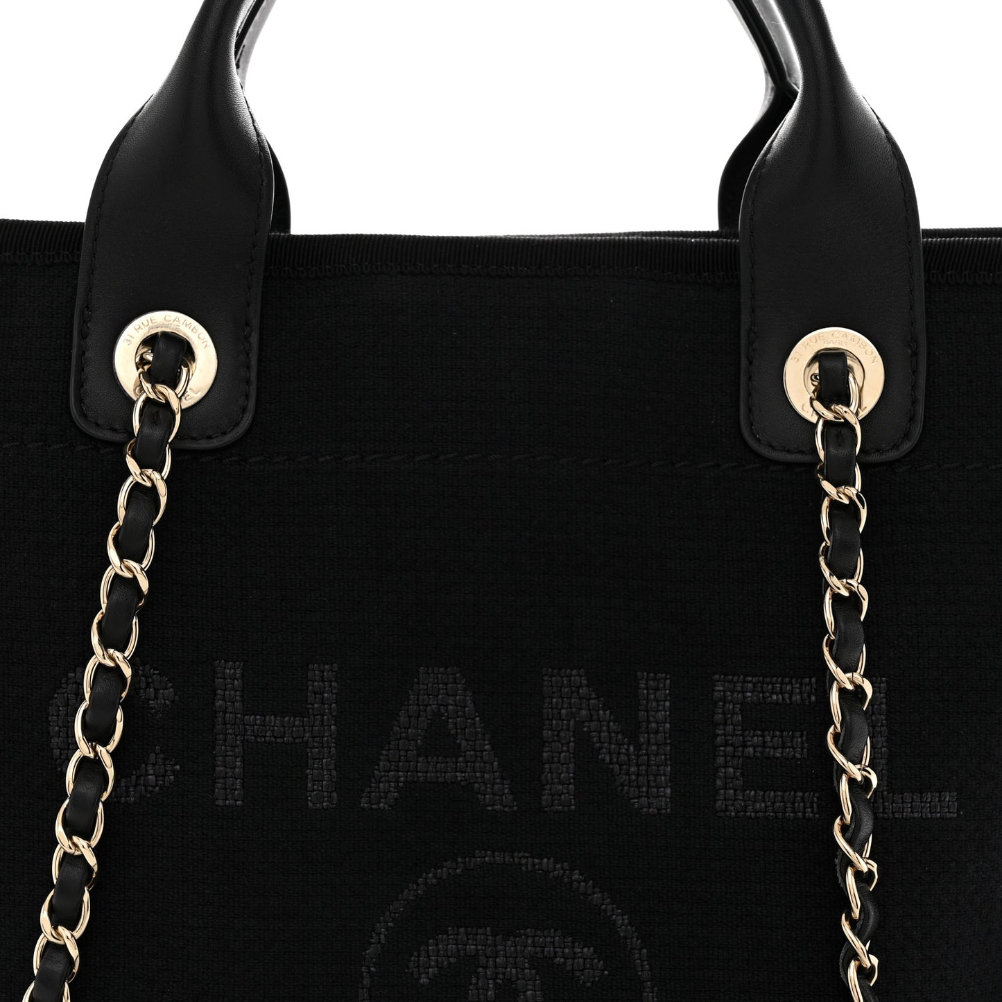 Mixed Fibers Small Deauville Tote Black