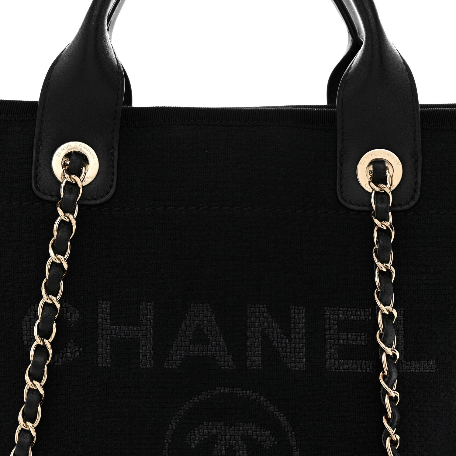 Chanel Mixed Fibers Small Deauville Tote Black 8 of 11