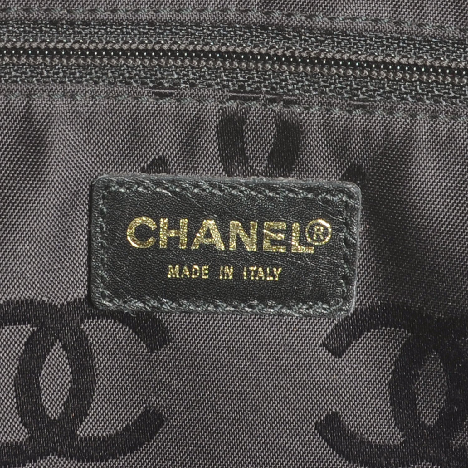 Chanel Leather Diamond Stitch Surpique Handbag Black 6 of 7