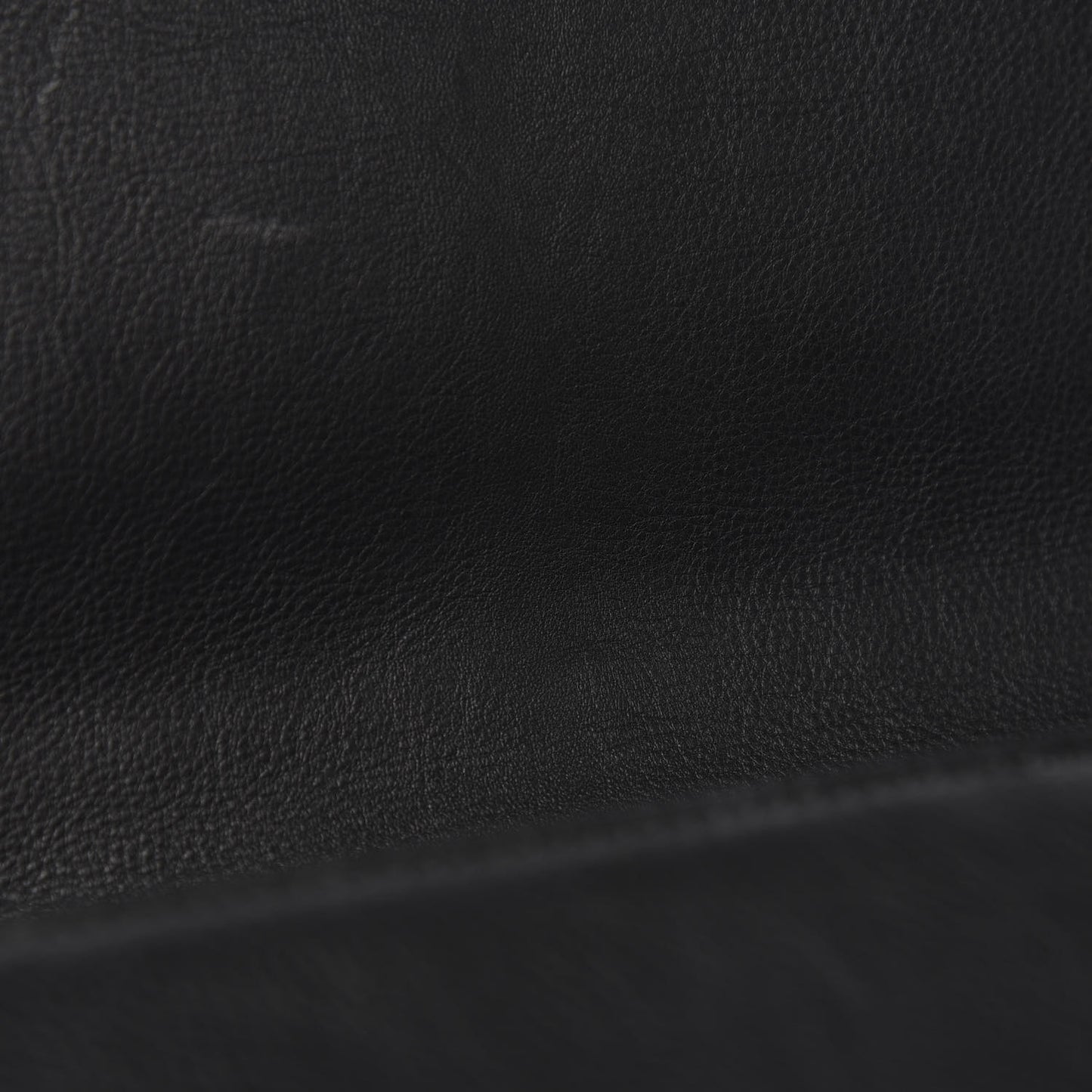 Calfskin Double Stitch Large Boy Flap Black