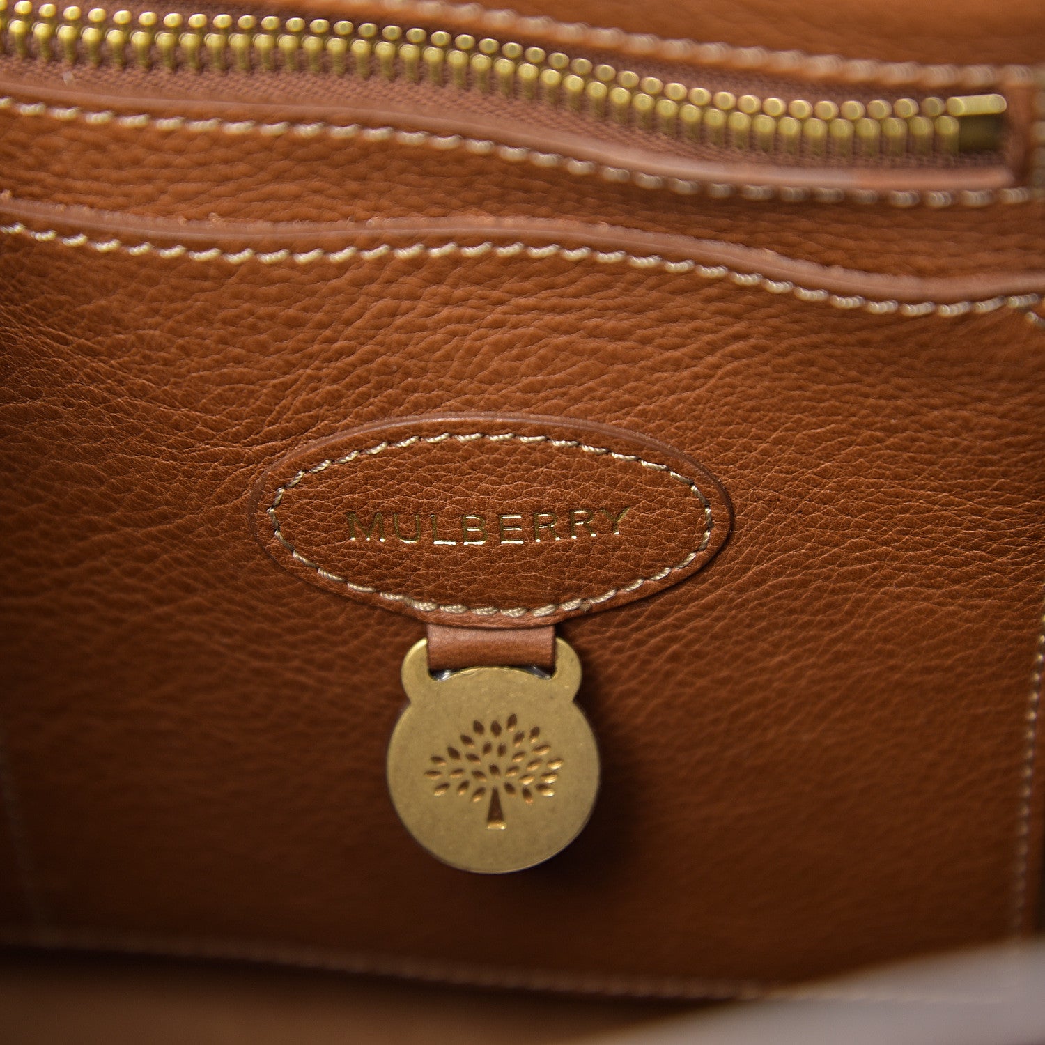 Mulberry Natural Leather Bayswater Oak 5 of 12
