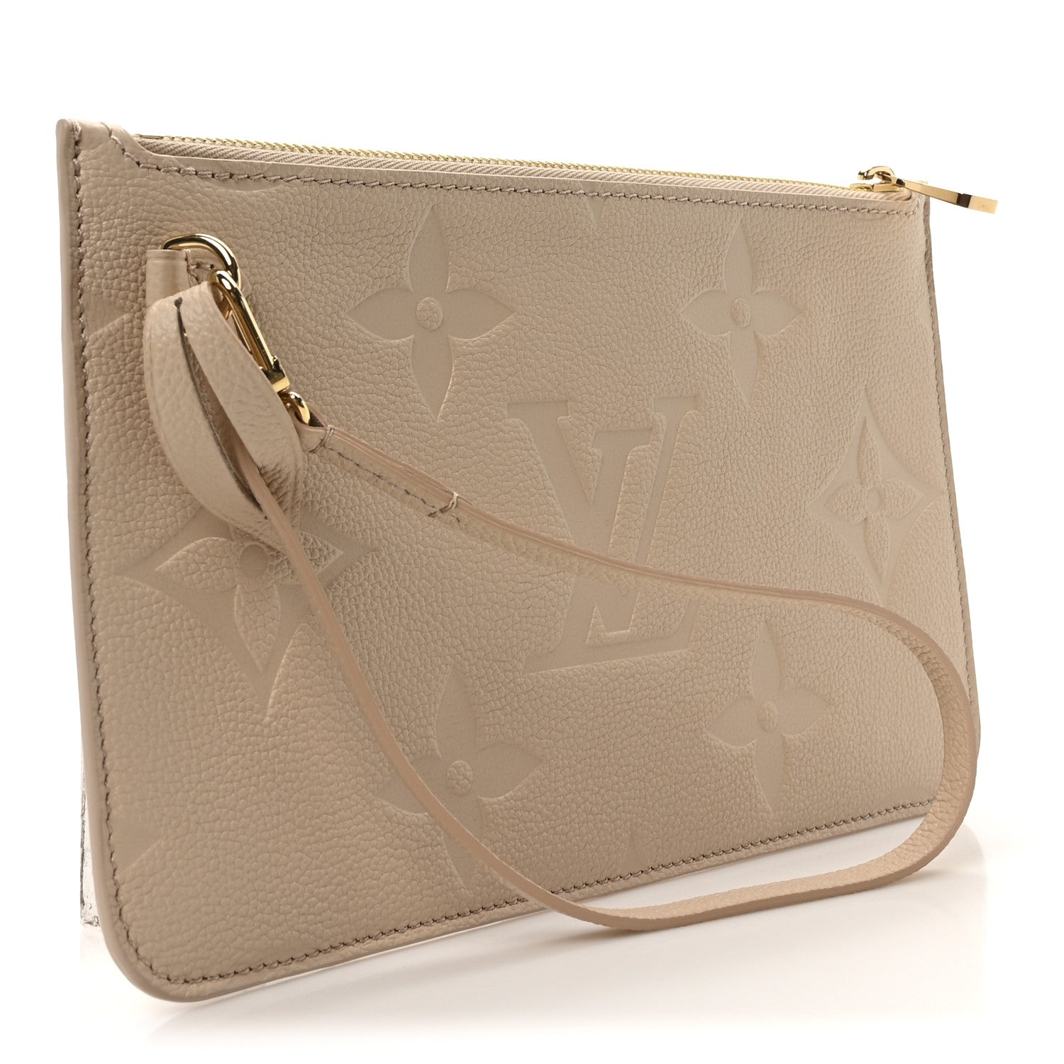 Louis Vuitton Empreinte Monogram Giant Neverfull MM Pochette Cream 3 of 9