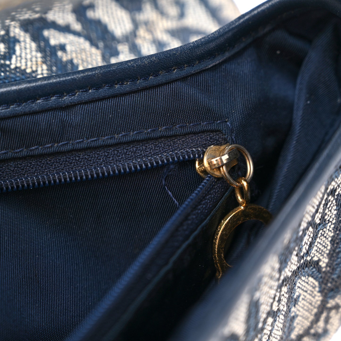 Monogram Saddle Bag Blue
