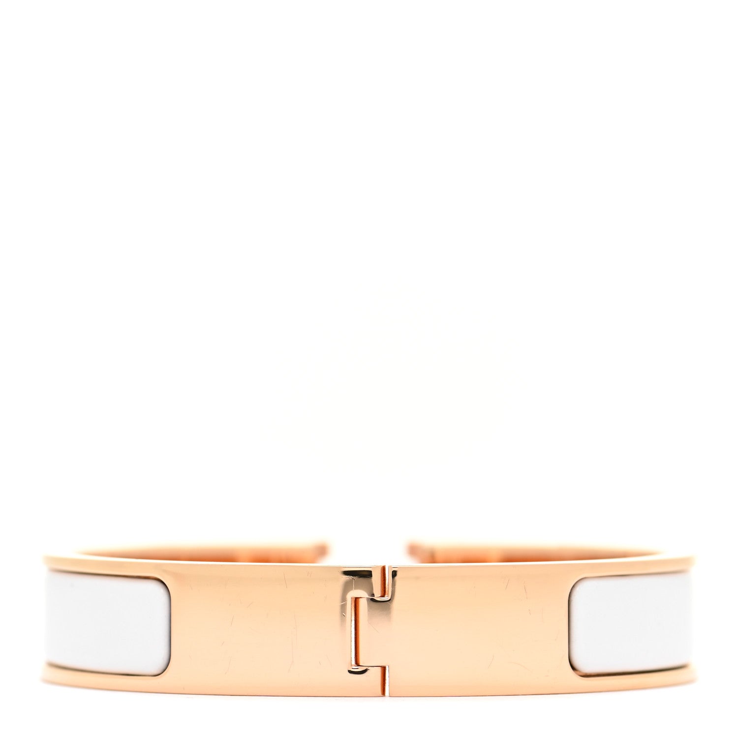 Hermes Enamel Narrow Clic Clac H Bracelet PM White 3 of 6