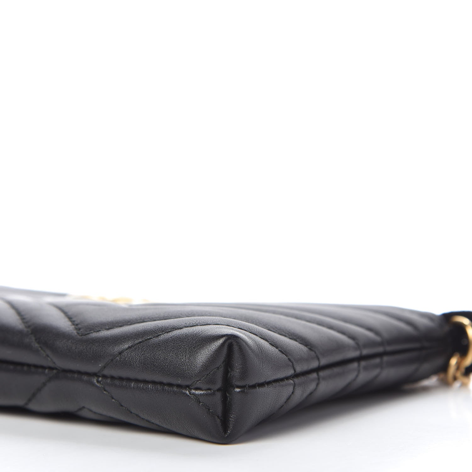 Gucci Calfskin Matelasse Mini GG Marmont Chain Bag Black 7 of 11