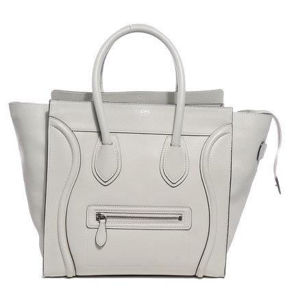 Celine Drummed Calfskin Mini Luggage Lune 1 of 9