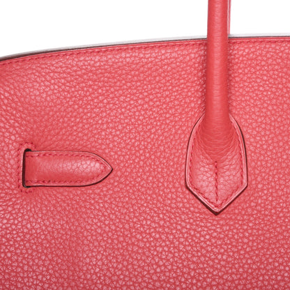 Hermes Taurillon Clemence Birkin 35 Bougainvillea 21 of 24