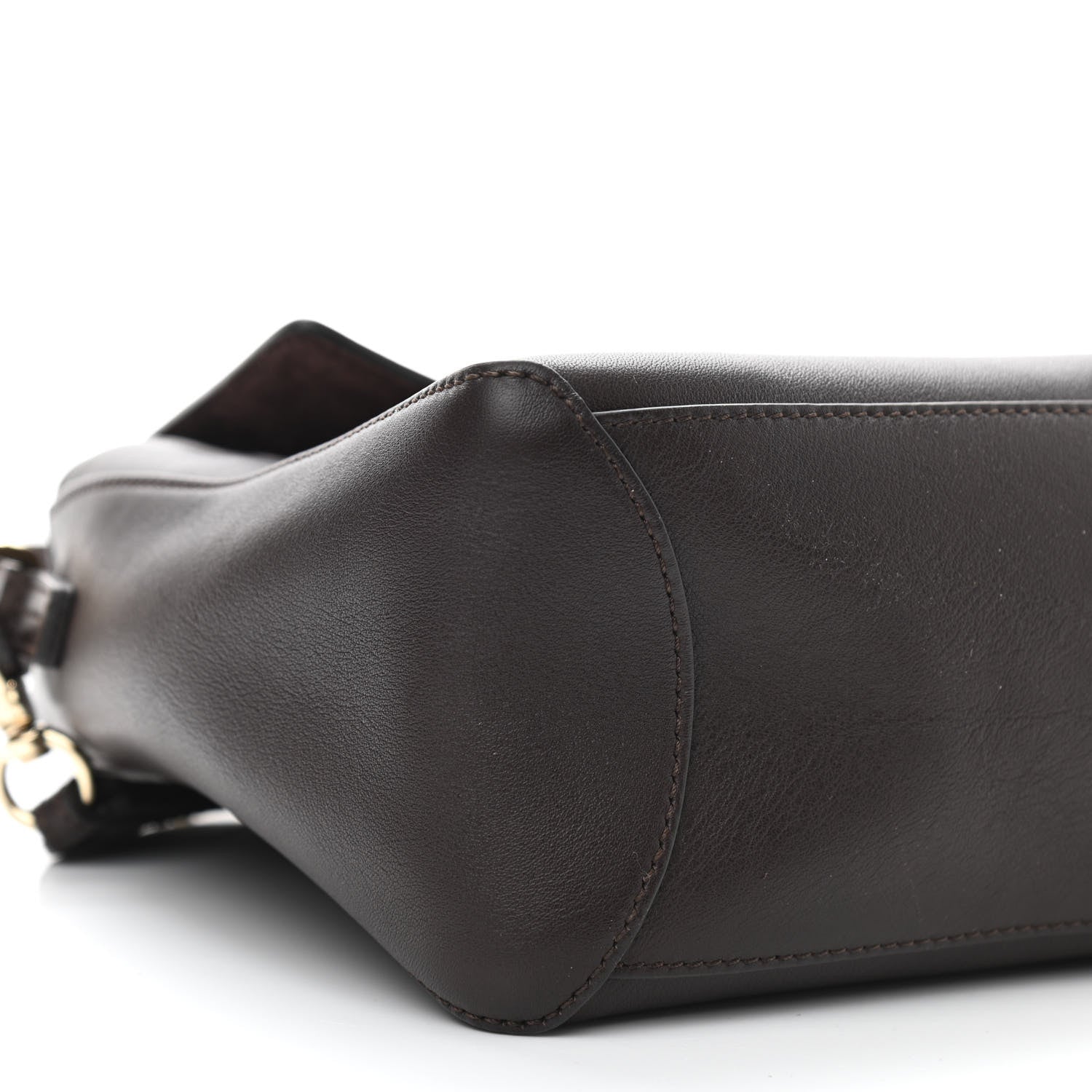 Chloe Calfskin Small Faye Day Shoulder Bag Carbon Brown 10 of 12
