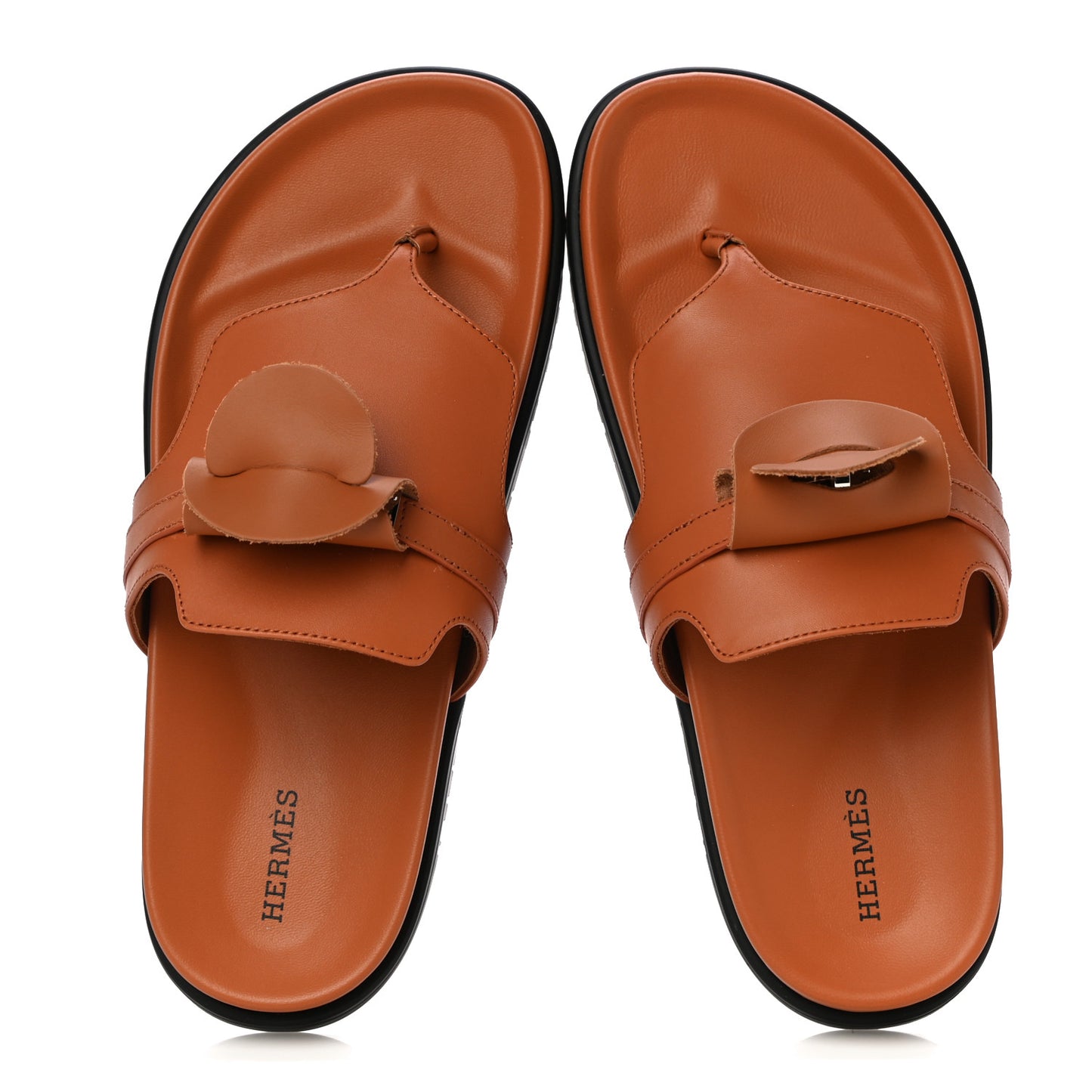Calfskin Womens Empire Sandals 39 Marron Glaise
