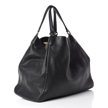 Gucci Pebbled Calfskin Large Soho Shoulder Bag Black 3 of 17