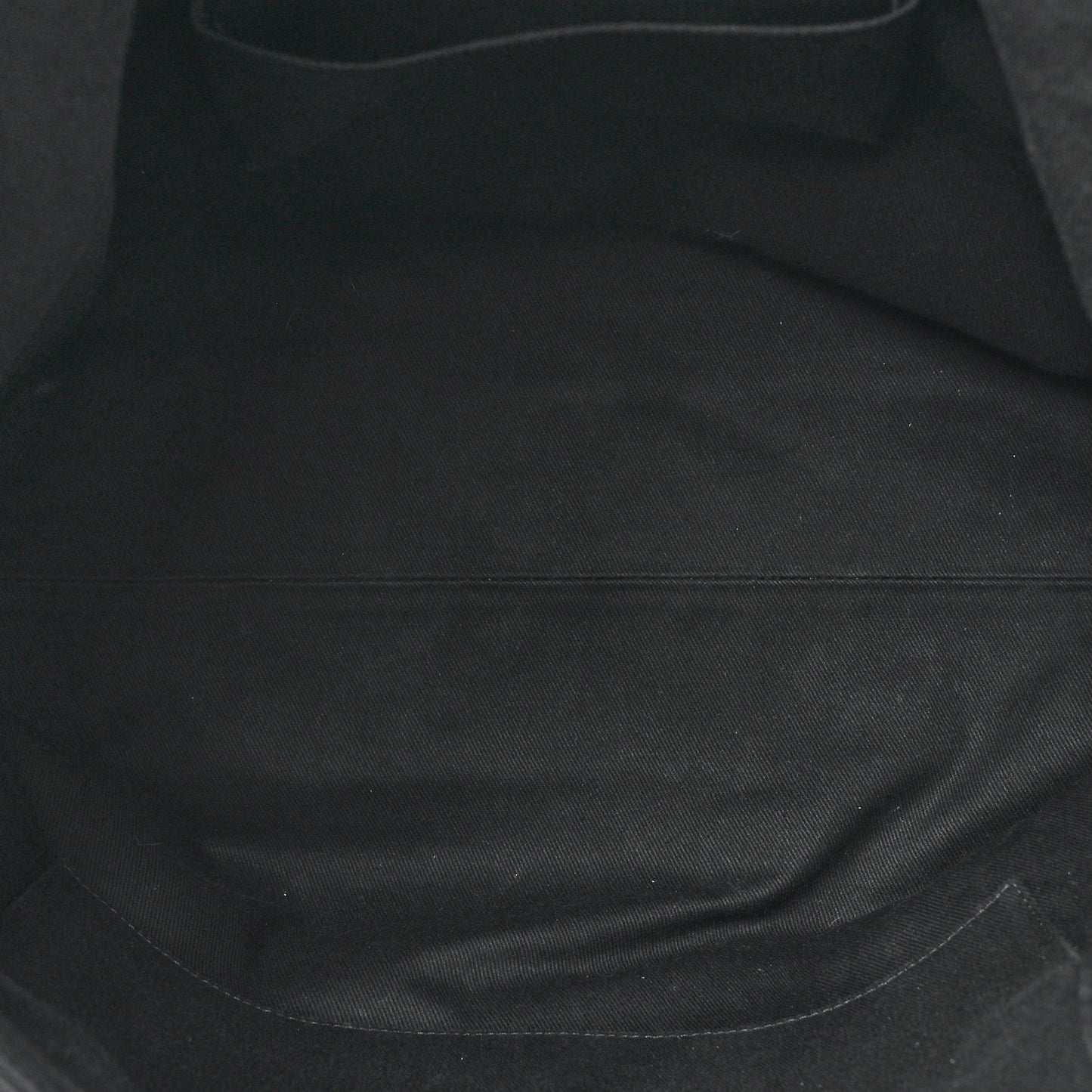 Crumpled Grained Calfskin Zip and Carry Shopping Tote Black