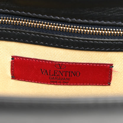 Valentino Garavani Vitello Medium Glam Lock Rockstud Flap Black 6 of 11