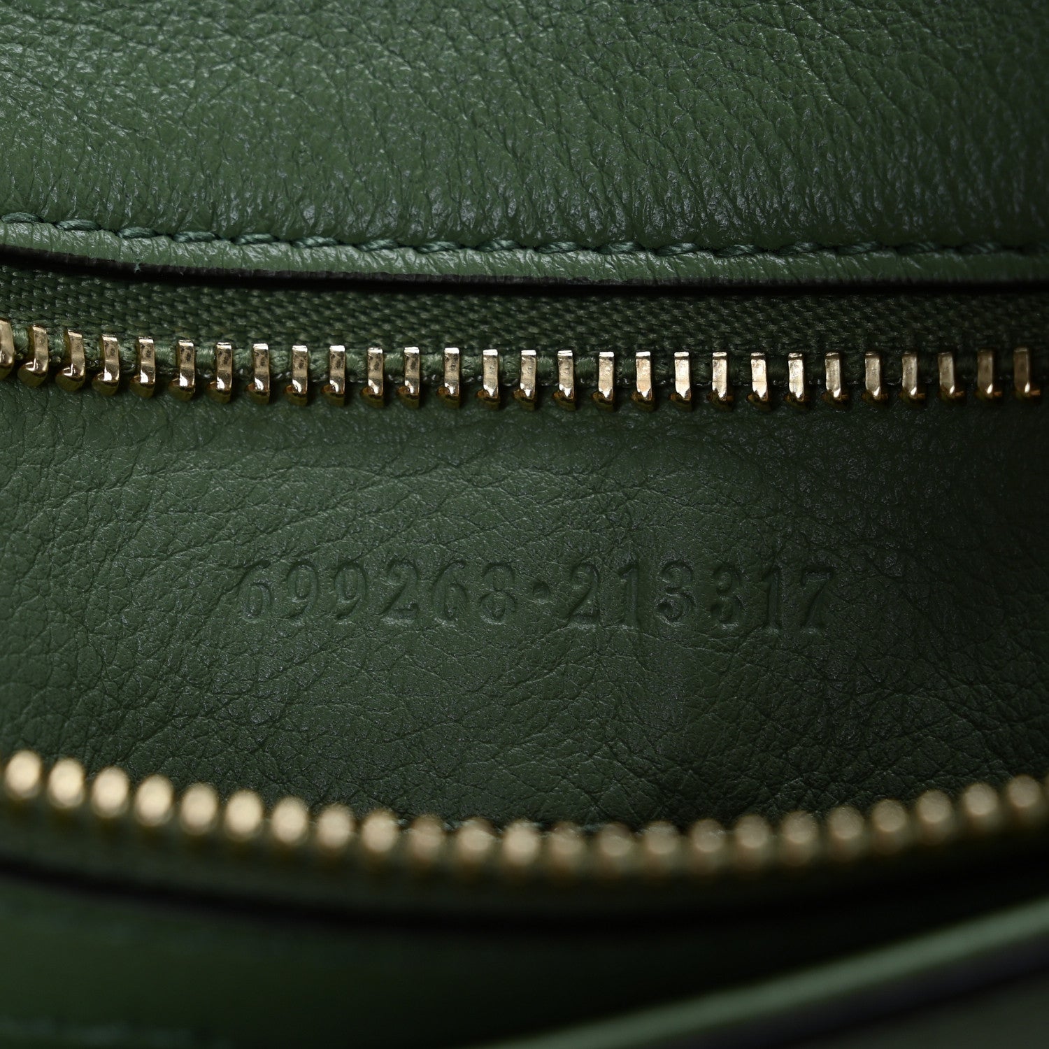 Gucci Roxy Calfskin Blondie Chain Shoulder Flap Bag Salamander Green 7 of 12