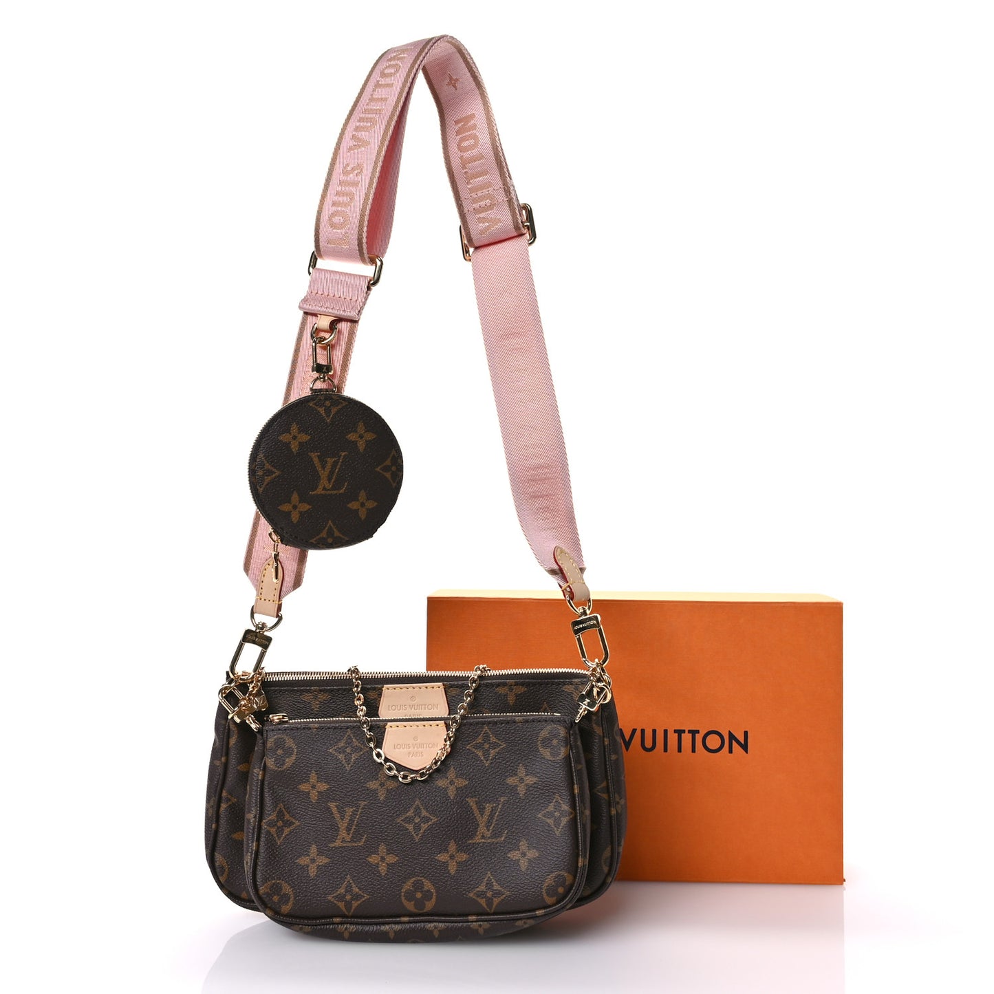 Monogram Multi Pochette Accessories Rose Clair