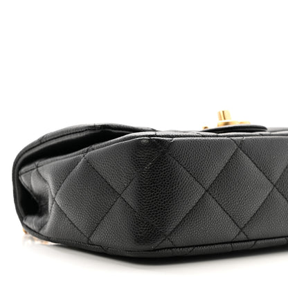 Chanel Caviar Quilted Mini Sweetheart Flap Black 9 of 11