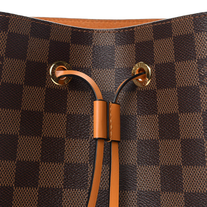 Louis Vuitton Damier Ebene Neonoe MM Safran 9 of 11