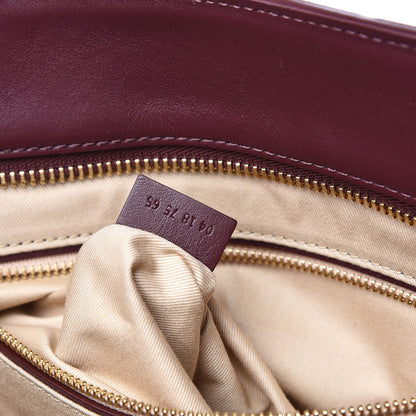 Chloe Smooth Calfskin Embossed Tao Zipped Tote Burnt Brown 7 of 10