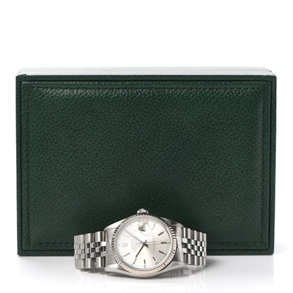 Rolex Stainless Steel 18K White Gold 36mm Oyster Perpetual Datejust Watch Silver 16234 6 of 6