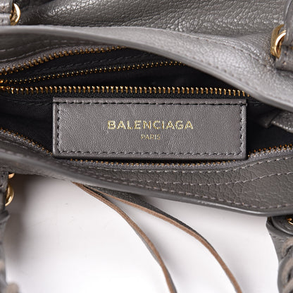 Balenciaga Chevre Gold Metallic Edge Hardware Mini City Gris Acier 7 of 11