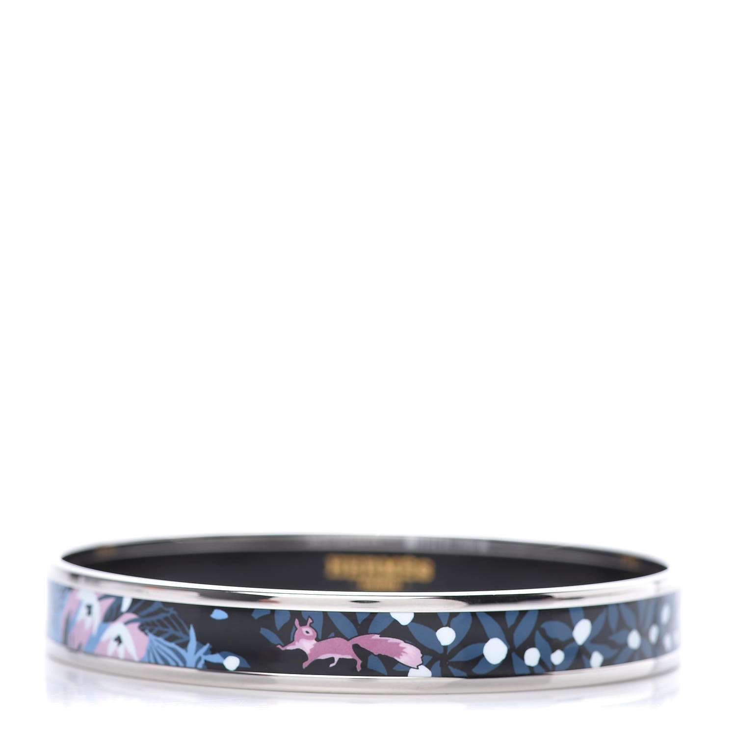Hermes Enamel Printed Narrow Dans Un Jardin Anglais Bracelet 70 Arts And Crafts 1 of 5