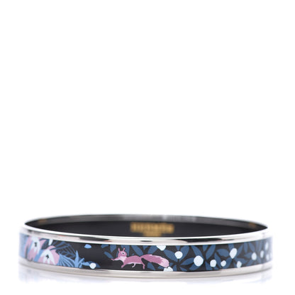 Hermes Enamel Printed Narrow Dans Un Jardin Anglais Bracelet 70 Arts And Crafts 1 of 5