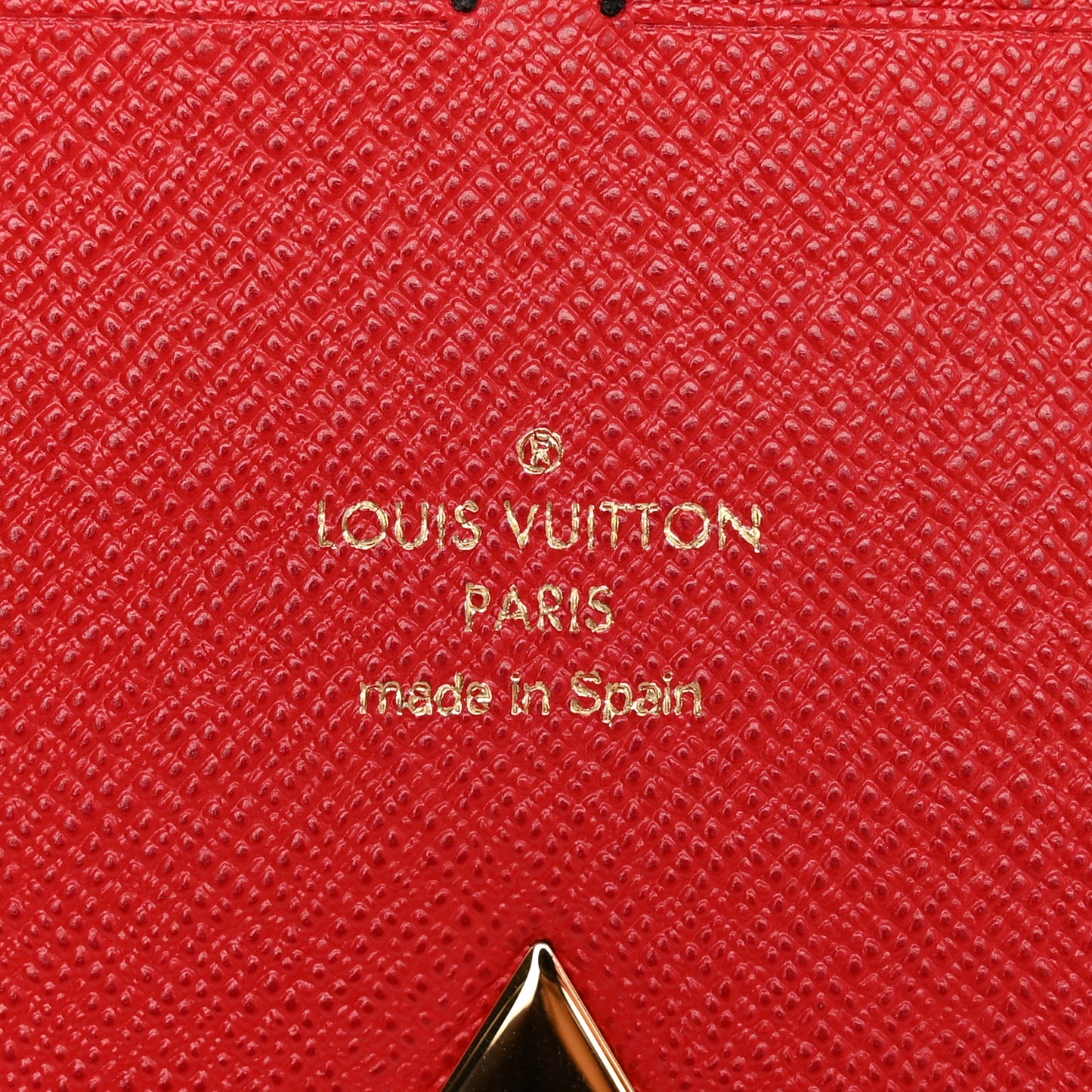 Monogram Calfskin Kimono Wallet Cherry