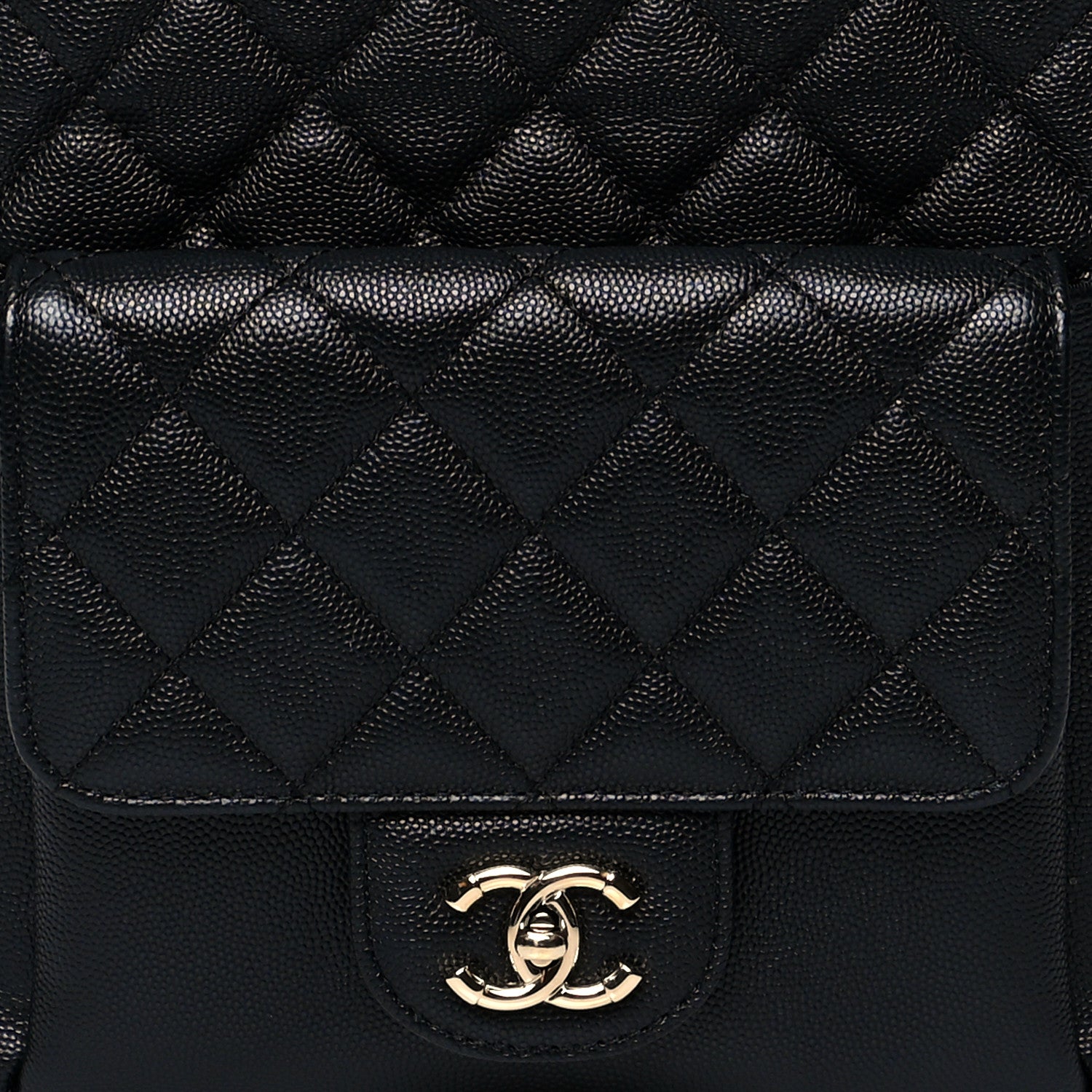 Chanel Caviar Quilted Medium Zip Around Backpack Black 8 of 10
