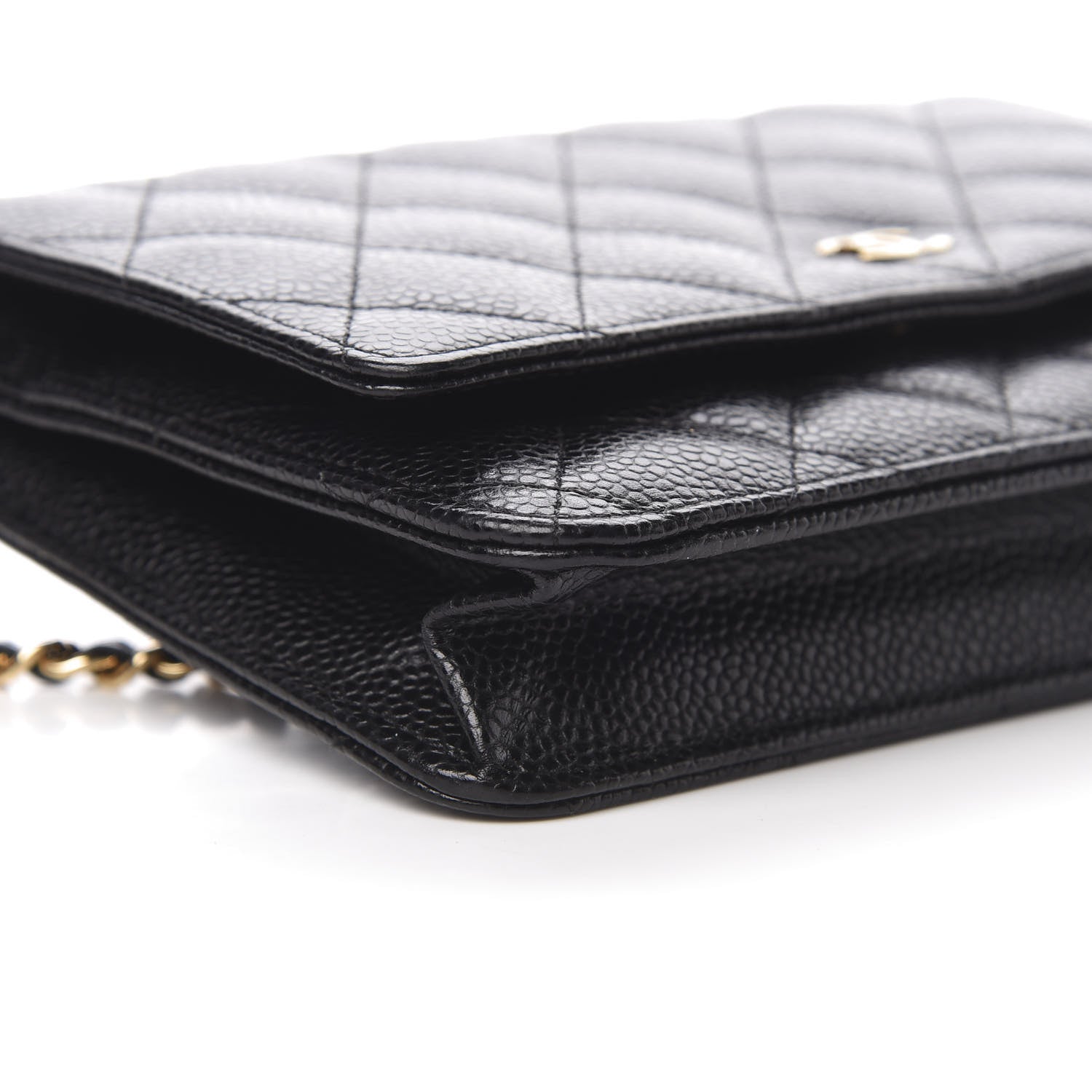 Chanel Caviar Quilted Wallet On Chain WOC Black 10 of 12
