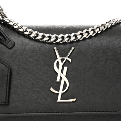 Saint Laurent Calfskin Medium Monogram Sunset Black 8 of 10