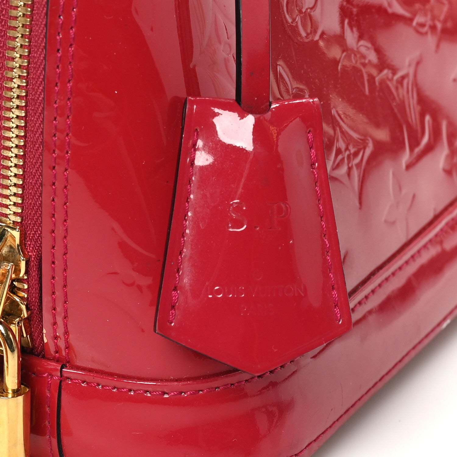 Louis Vuitton Vernis Alma BB Rose Indien 10 of 13