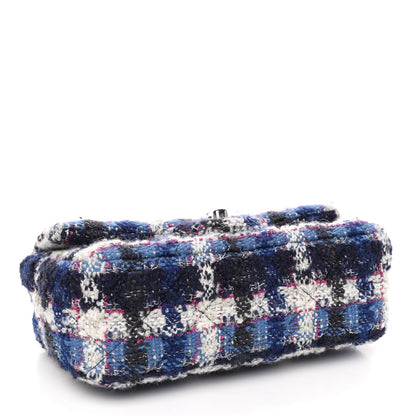 Chanel Tweed Quilted Mini Rectangular Flap Blue Multicolor 3 of 4