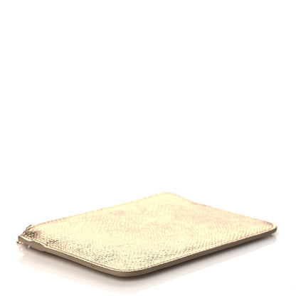 Celine Grained Calfskin Coin Card Case Gold 4 of 9