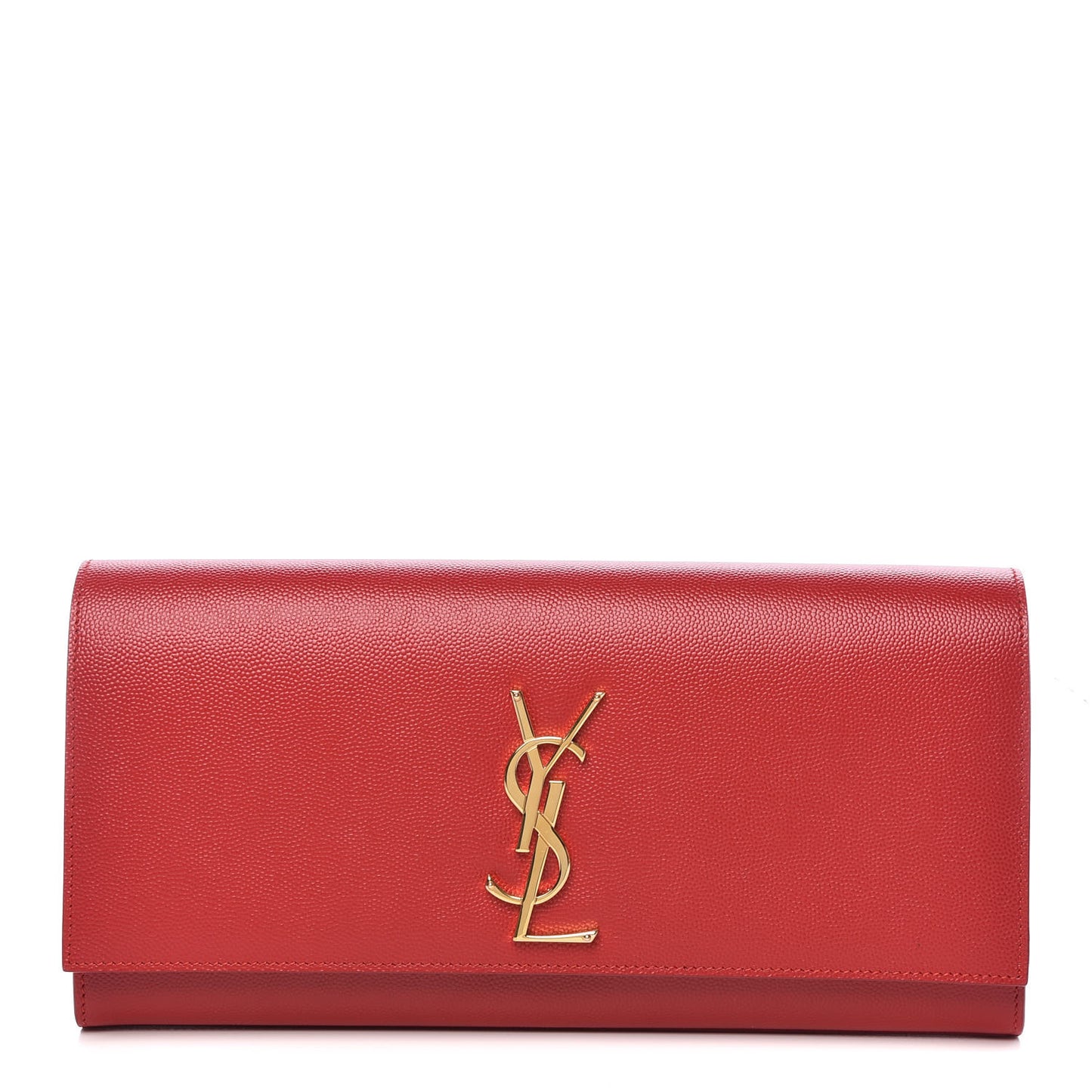 Grain De Poudre Classic Monogram Cassandre Clutch New Red