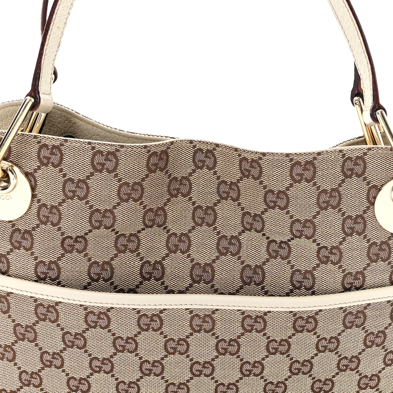 Gucci Monogram Medium Eclipse Shoulder Bag Off White 8 of 10