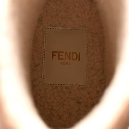 Fendi Chamois FF Apres Chic Low Boots 37 Marrone 6 of 9