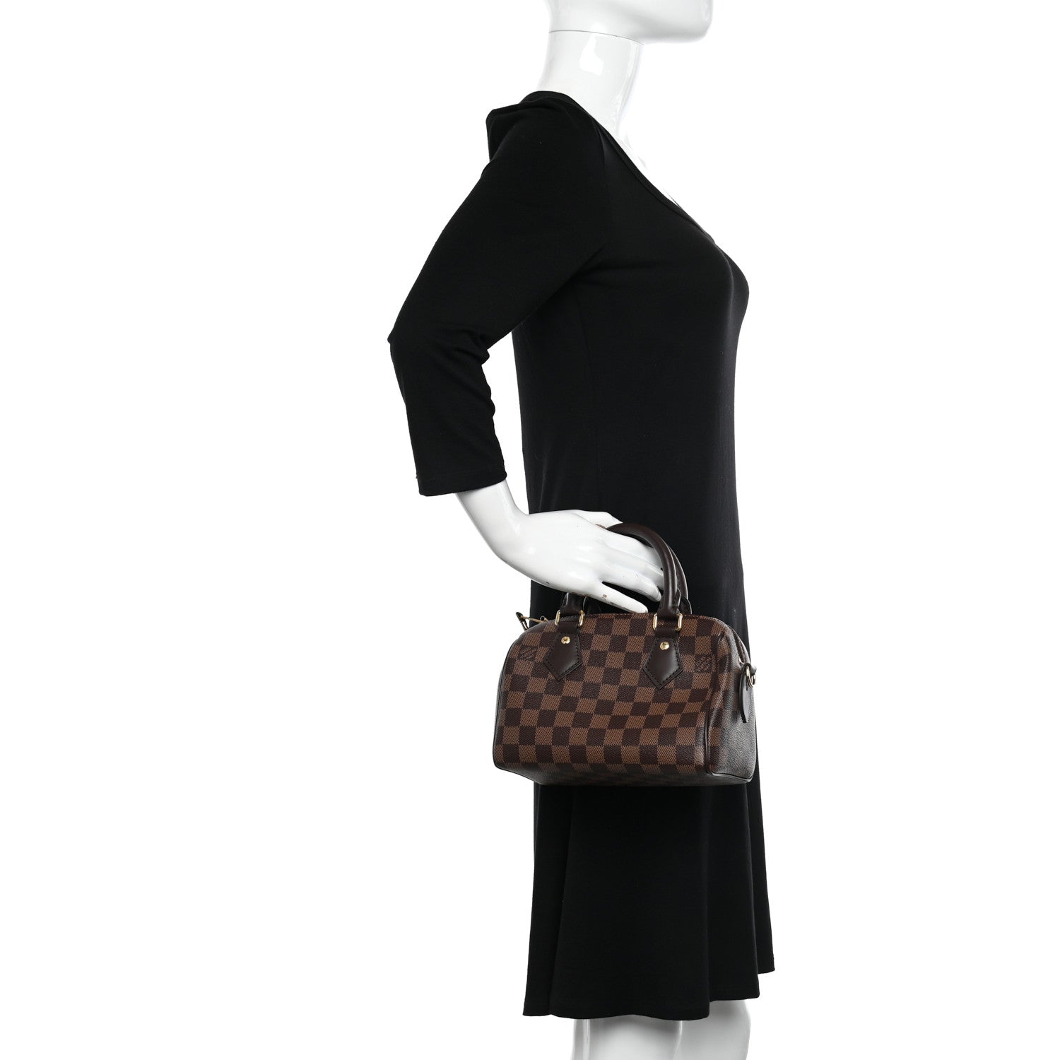 Louis Vuitton Damier Ebene Speedy Bandouliere 20 2 of 9