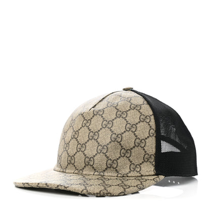 Gucci GG Supreme Monogram Baseball Hat M Beige 1 of 9