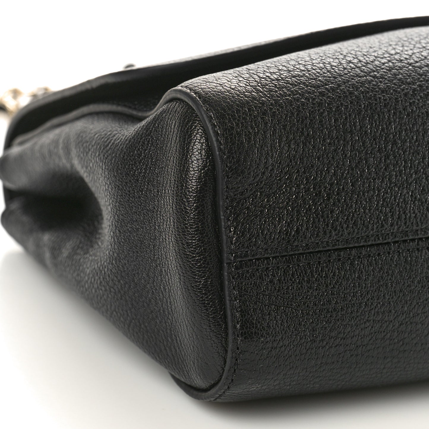 Glossy Goatskin Medium Lily Black