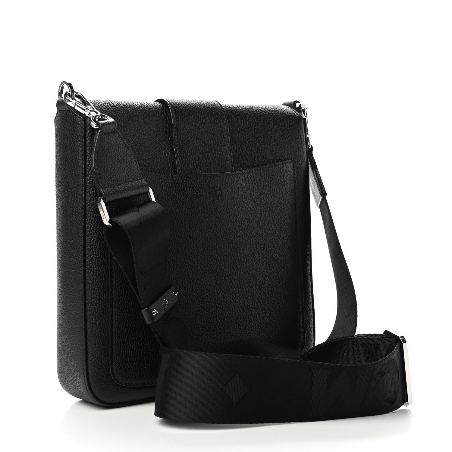 MCM Grained Calfskin Medium Kaison Park Avenue Stud Crossbody Bag Black 3 of 9