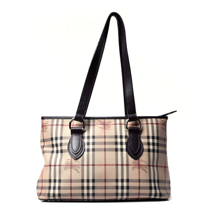 Burberry Haymarket Check Nick Tote Chocolate 1 of 6