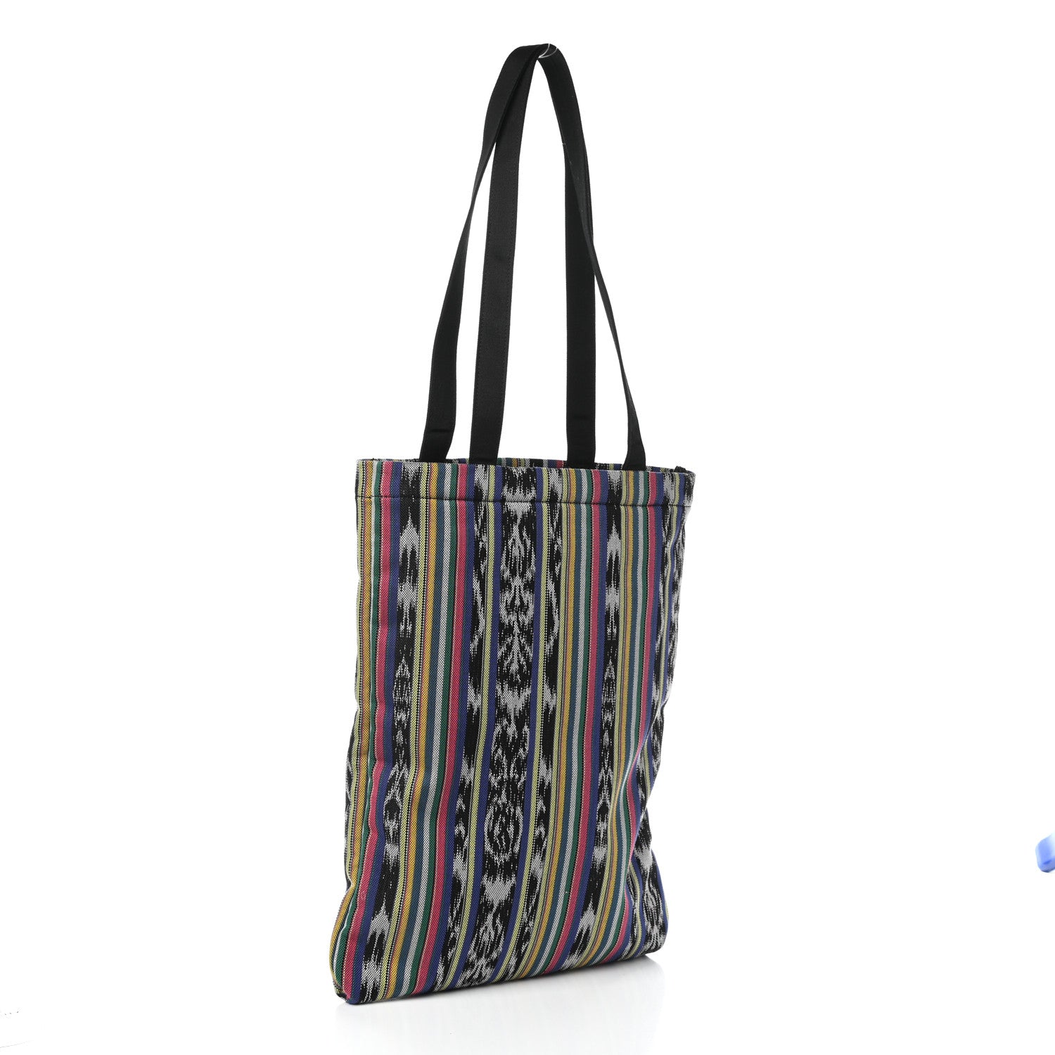 Saint Laurent Canvas Ikat Antibe Flat Shopping Tote Multicolor 3 of 9