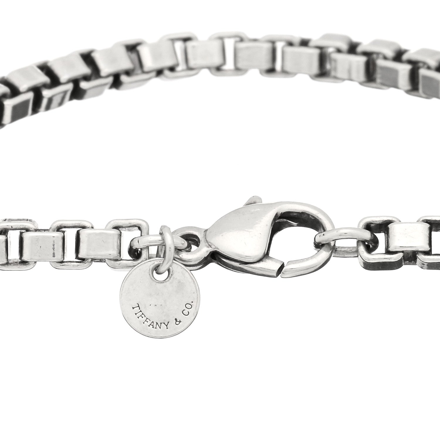 Tiffany Sterling Silver 4mm Venetian Link Bracelet 3 of 3