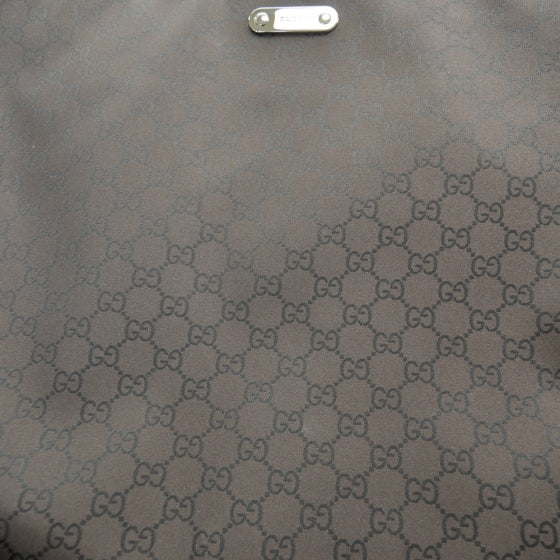 Nylon Monogram Flat Messenger Bag Brown
