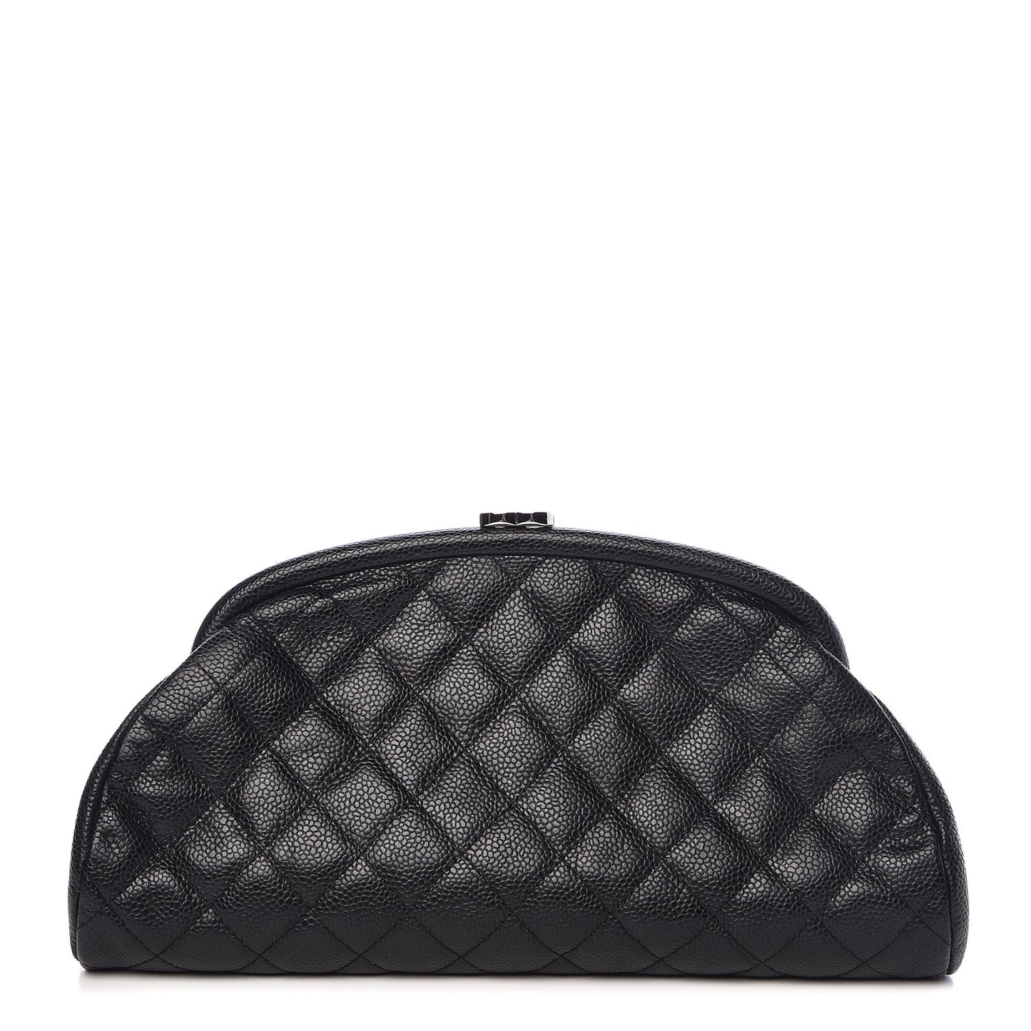 Caviar Quilted Timeless Clutch Black