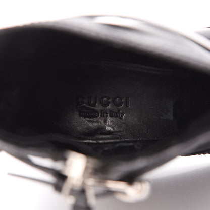 Gucci Calfskin Short Zip Boots 38 Black 6 of 8