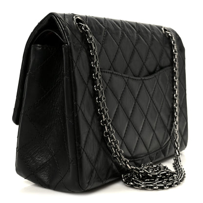 Chanel Aged Calfskin Quilted 2.55 Reissue 226 Flap Black 3 of 11