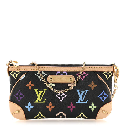 Louis Vuitton Monogram Multicolor Pochette Milla MM Black 1 of 9