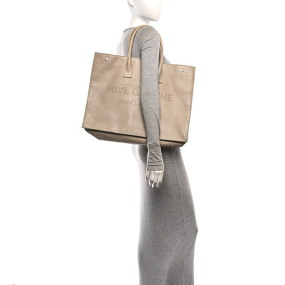 Saint Laurent Vitello Large Rive Gauche Tote Sea Salt 2 of 10